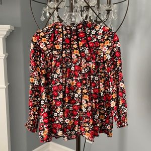 New with tags Zara floral blouse top. Size small